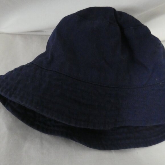 H&M | 6-8 years | Navy Cotton Bucket Hat With White Embroidered Palm Tree - Picture 8 of 9